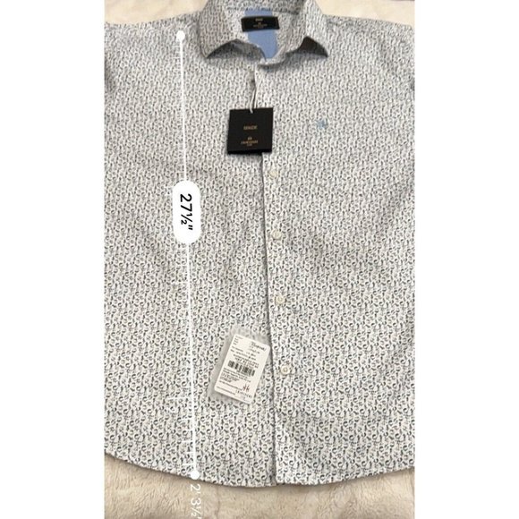 Crimsoune Club Spade Mens Long Sleeve Dress Shirt Large NEW W/TAGS Made In India - Picture 13 of 13